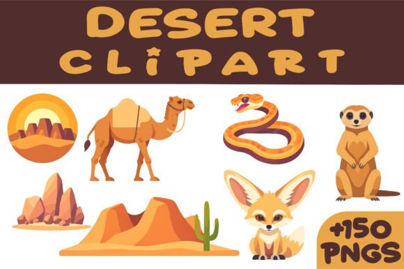 Download Desert Clipart Bundle, Cactus, Sand Dune - Premium Bundle