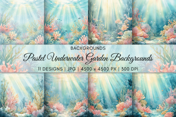 Download Pastel Underwater Garden Backgrounds - Premium Resources